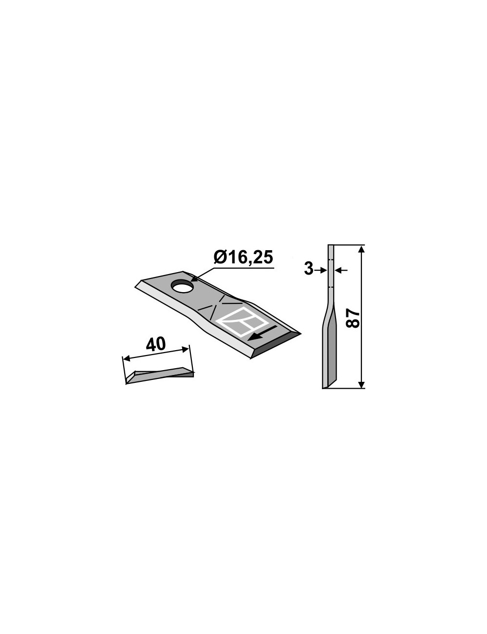 Couteau rotatif