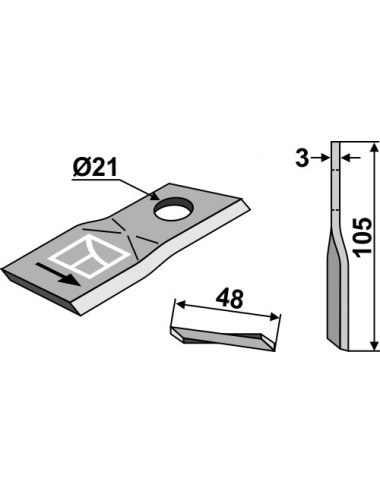 Couteau rotatif