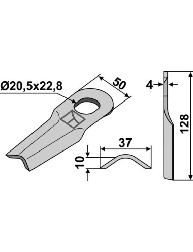 Couteau rotatif