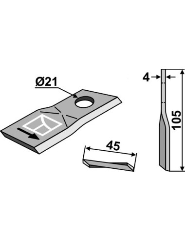 Couteau rotatif