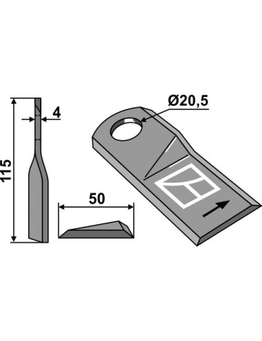 Couteau rotatif