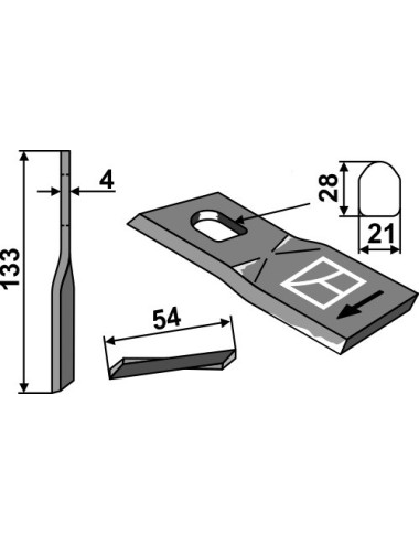 Couteau rotatif