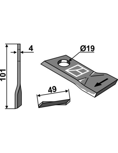 Couteau rotatif