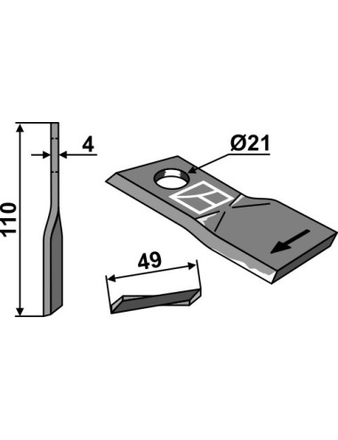 Couteau rotatif