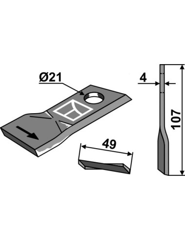 Couteau rotatif