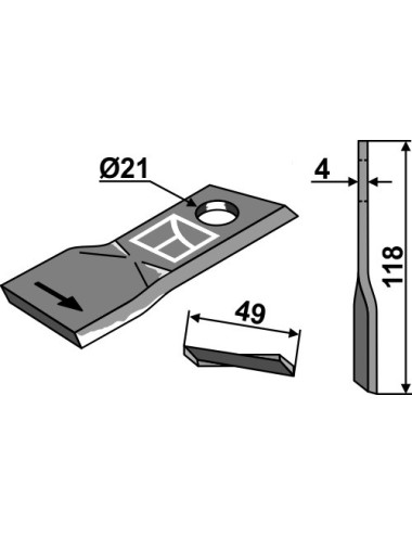 Couteau rotatif