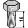 Boulon pour couteaux rotatifs - M10x1,5 - 8.8