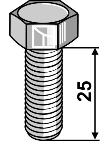Boulon pour couteaux rotatifs - M10x1,5 - 10.9