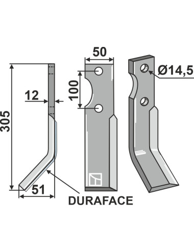 Dent rotative DURAFACE,...