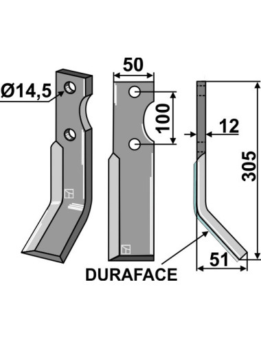 Dent rotative DURAFACE,...