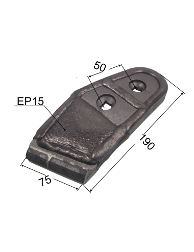 POINTE CHARRUE CARBURE+RECHARGEMENT G 622129 adaptable Kuhn