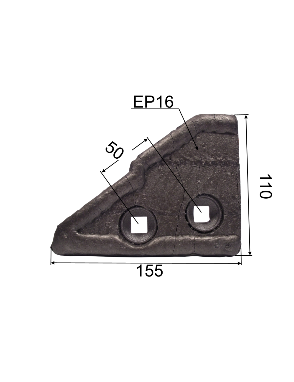 NEZ DE  CONTRE SEP 761110 D carbure de chrome adaptable kuhn-huard