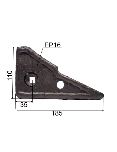 NEZ DE  CONTRE SEP 223120 carbure de chrome D adaptable kuhn-huard
