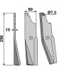 Dent rotative, modèle gauche