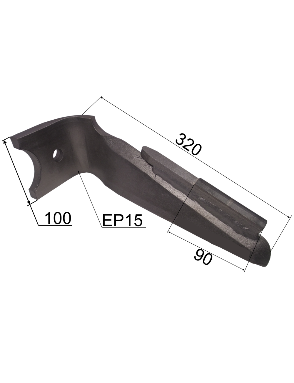 DENT DE HERSE D M46000150 CARBURE renf. adaptable KVERNELAND