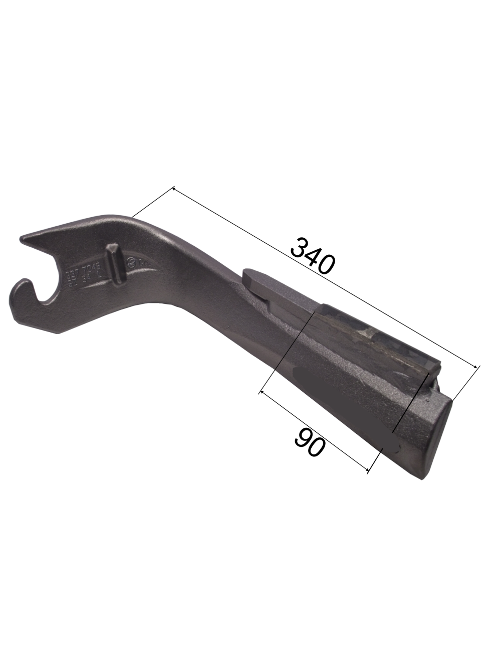 DENT DE HERSE D CARBURE RENF. ADAPTABLE ZIRCON 10 LEMKEN