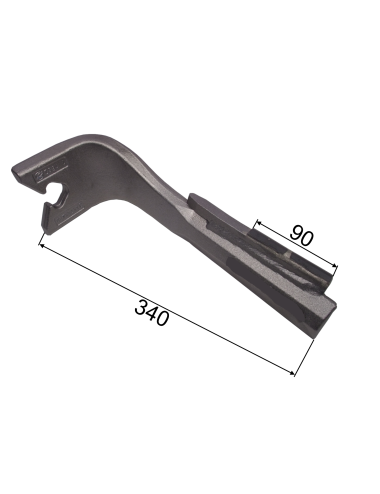 DENT DE HERSE D CARBURE RENF. ADAPTABLE ZIRCON 12 LEMKEN