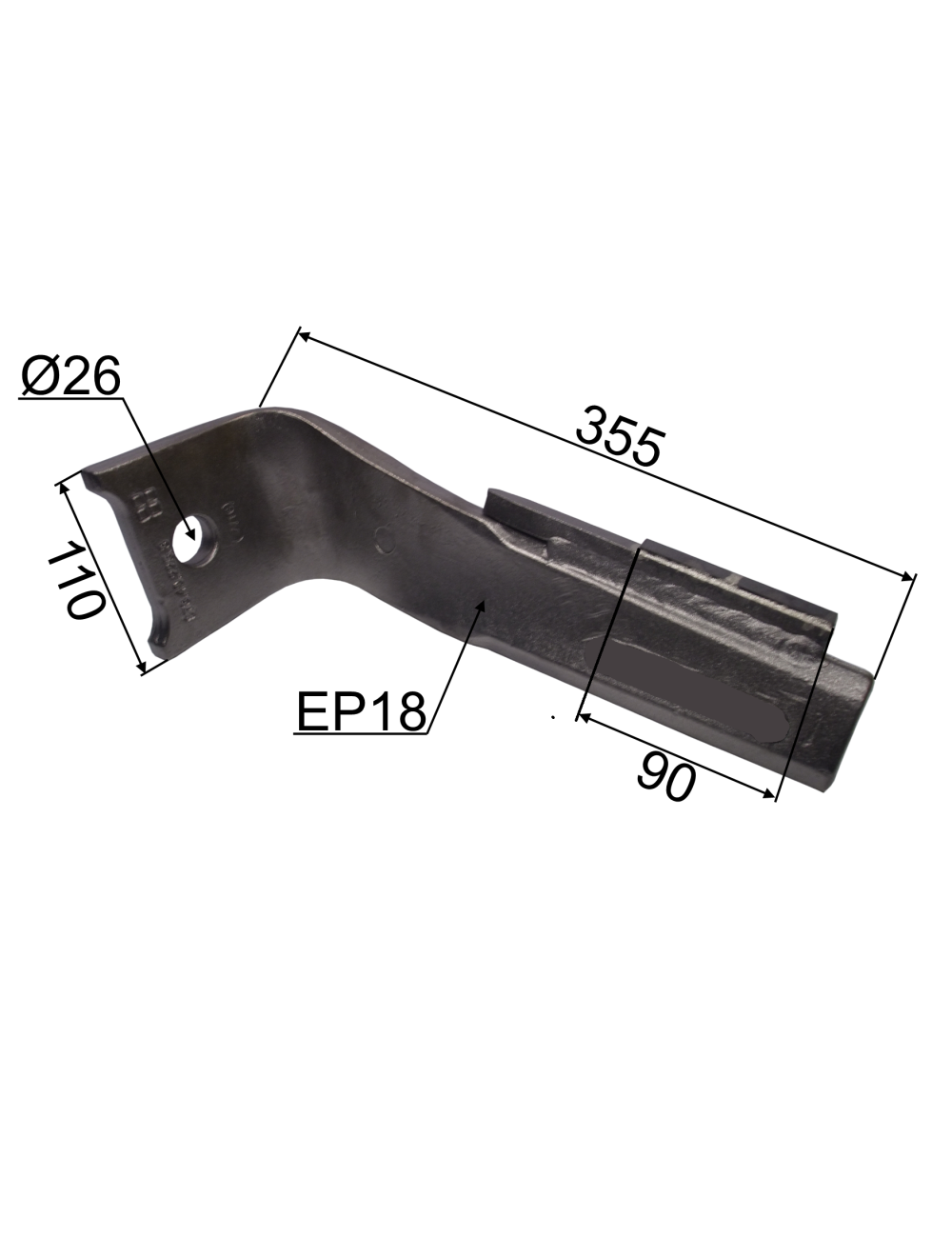 DENT DE HERSE CARBURE RENF. D 873401250 adaptable POTTINGER