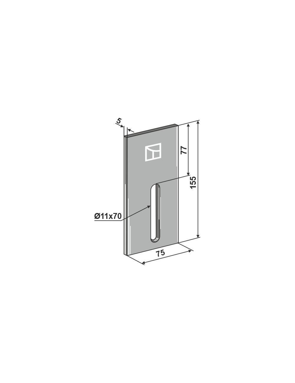 Racloir pour rouleaux packer