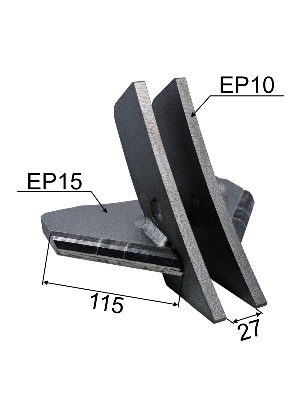 AILERON 115MM CARBURE RENF.ADAPTABLE KOCKERLING