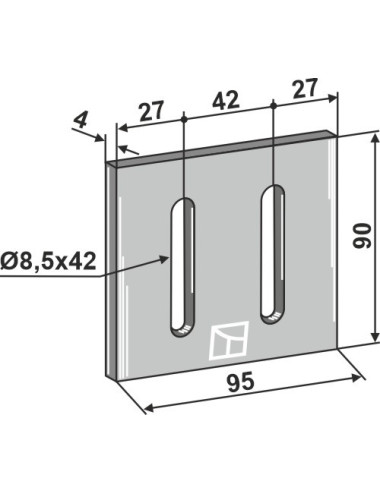 Racloir pour rouleaux packer