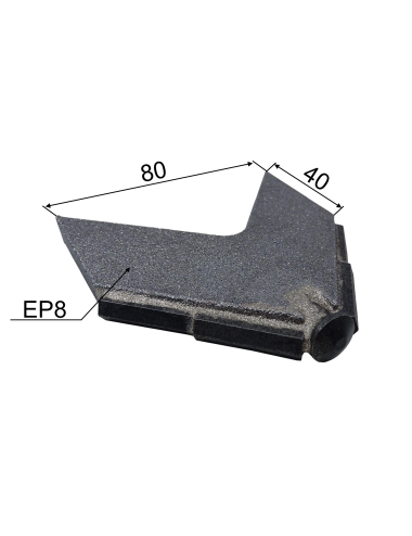 PATTE D OIE CARBURE A SOUDER 80MM