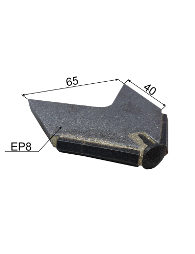 PATTE D OIE CARBURE A SOUDER 65MM