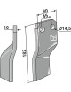 Dent rotative - modèle droit