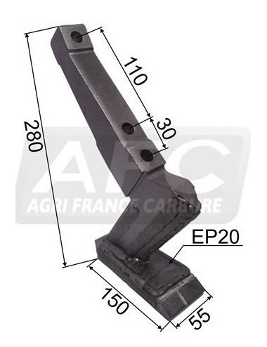 Pointe carbure pour fissuration profonde