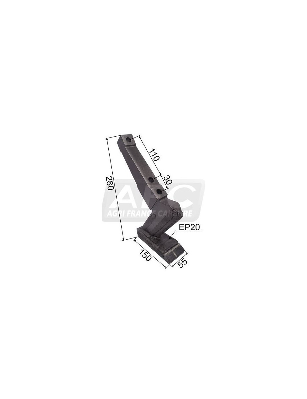 Pointe carbure pour fissuration profonde