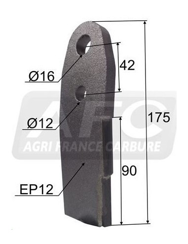 Lame de rotor carbure