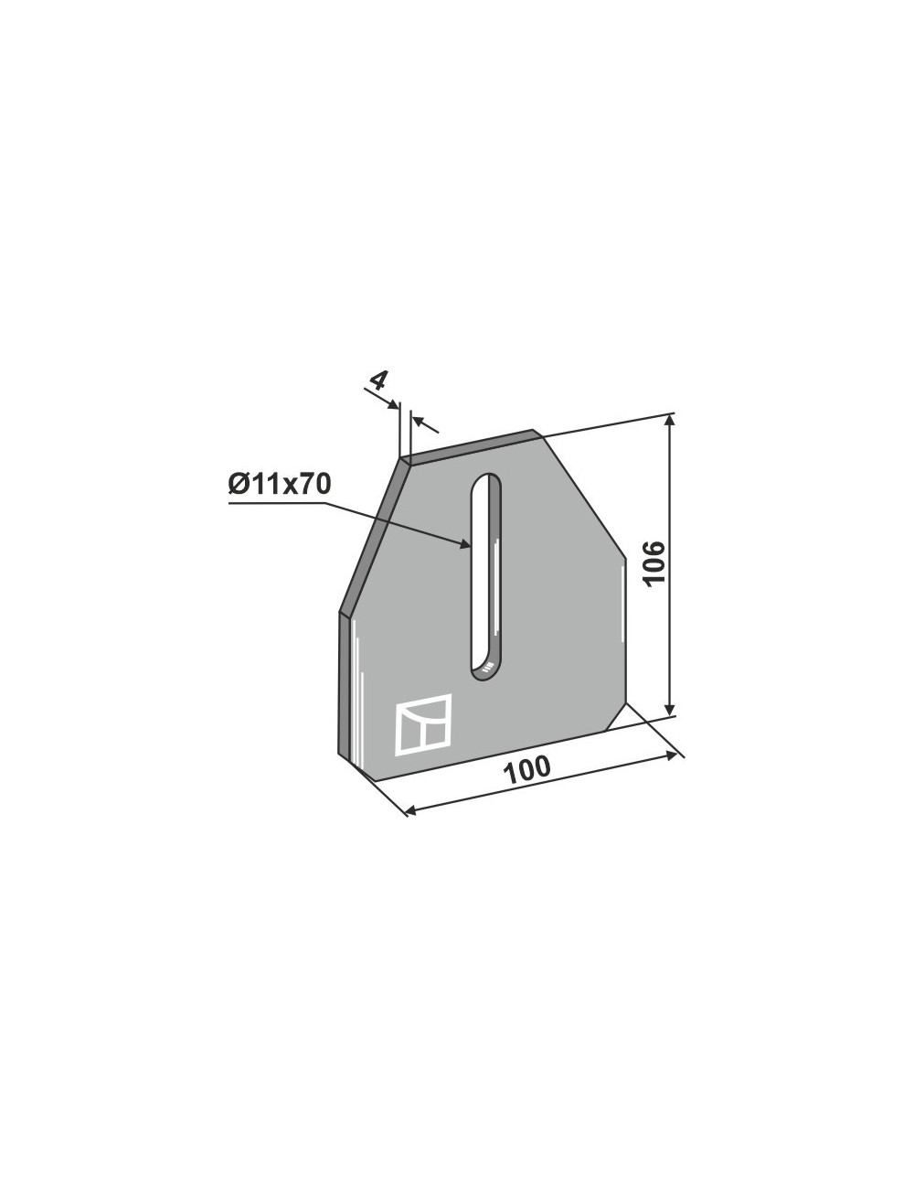 Racloir pour rouleaux packer