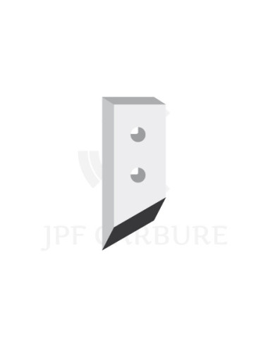 Pointe plate gauche avec plaquettes carbure pour soc de charrue.