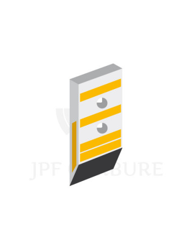 Pointe plate gauche avec plaquettes carbure et rechargement pour soc de charrue.