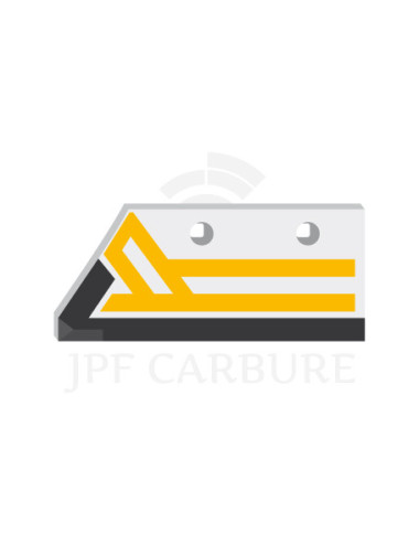 Soc de rasette gauche avec plaquettes carbure et rechargement.