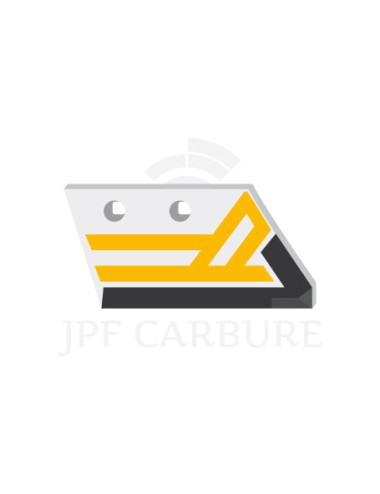 Soc de rasette droite avec plaquettes carbure et rechargement.