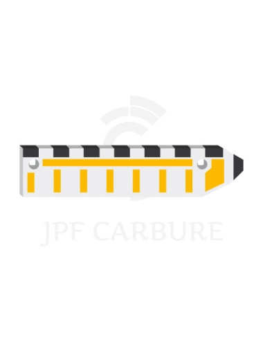 Contre-sep droite avec plaquettes carbure équerres et rechargement.