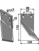 Dent rotative, modèle droit