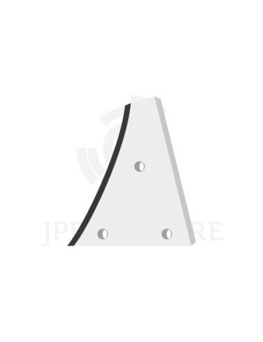 Étrave gauche 4 trous avec plaquettes carbure.
