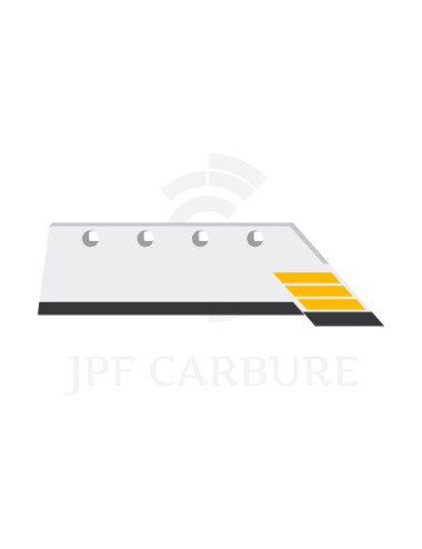 Soc carbure droite bec de canne 14".