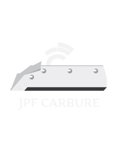 Soc carbure gauche à pointe boulonnée 14" avec aileron, HB6.