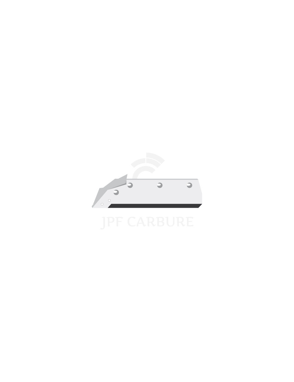 Soc carbure gauche à pointe boulonnée 14" avec aileron, HB6.