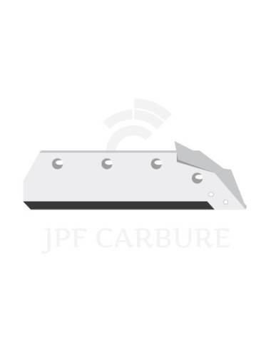 Soc carbure droite à pointe boulonnée 16" avec aileron, HB6.