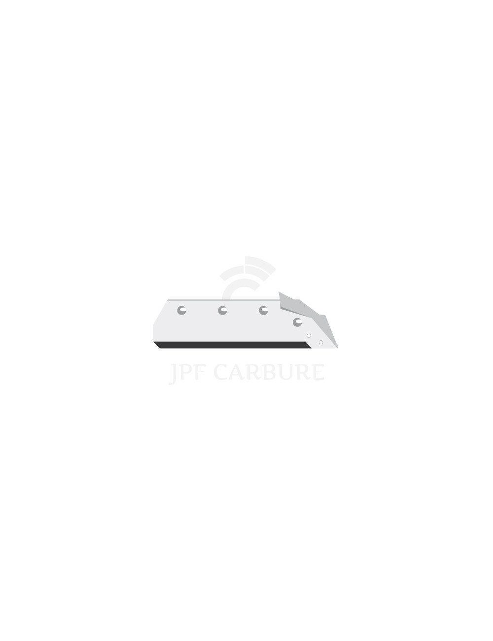 Soc carbure droite à pointe boulonnée 16" avec aileron, HB6.