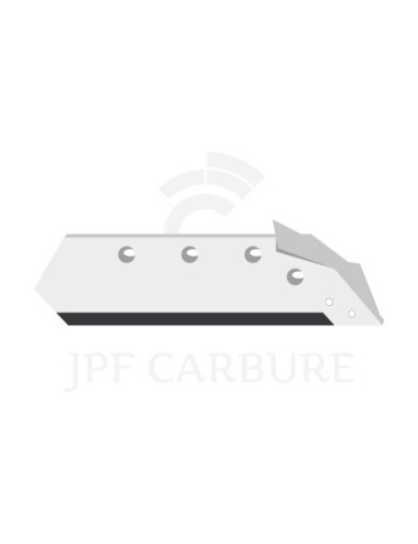 Soc carbure droite à pointe boulonnée 14" avec aileron.