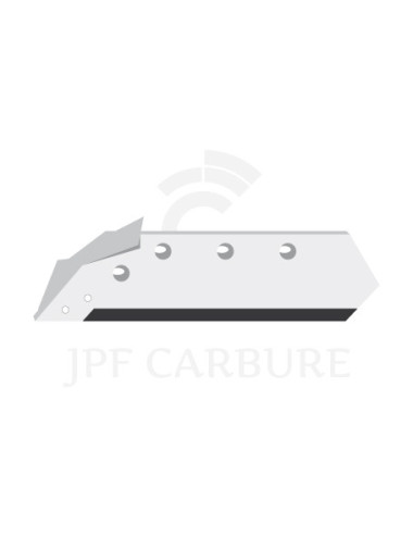 Soc carbure gauche à pointe boulonnée 14" avec aileron.