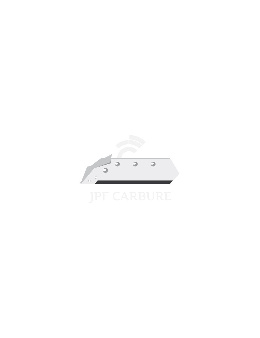 Soc carbure gauche à pointe boulonnée 14" avec aileron.