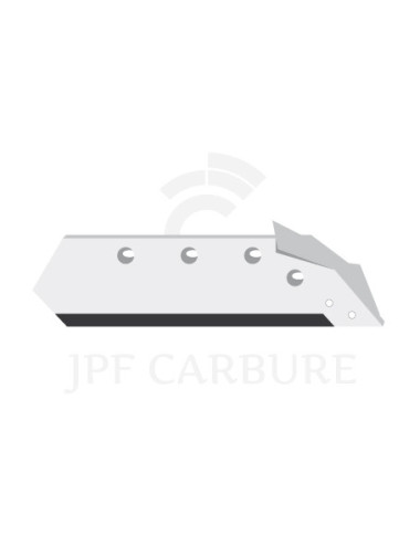Soc carbure droite à pointe boulonnée 16" avec aileron.