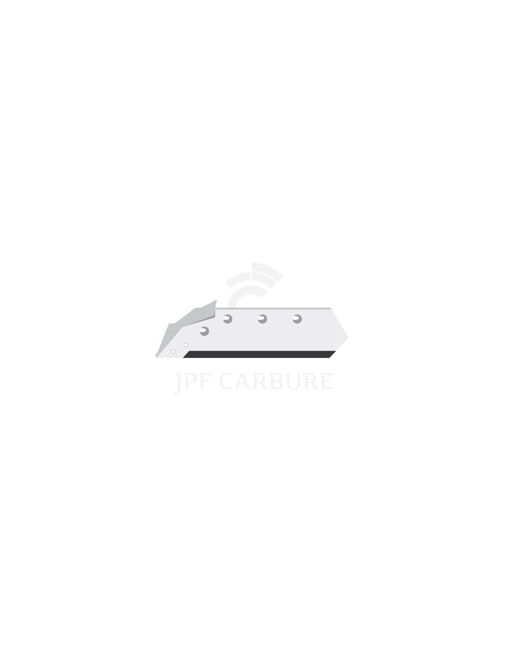 Soc carbure gauche à pointe boulonnée 16" avec aileron.