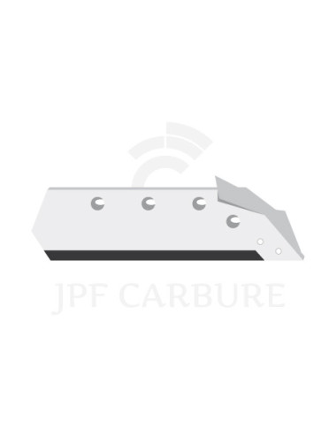 Soc carbure droite à pointe boulonnée 14" avec aileron.